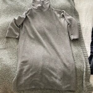 Large loose neck sweater dress